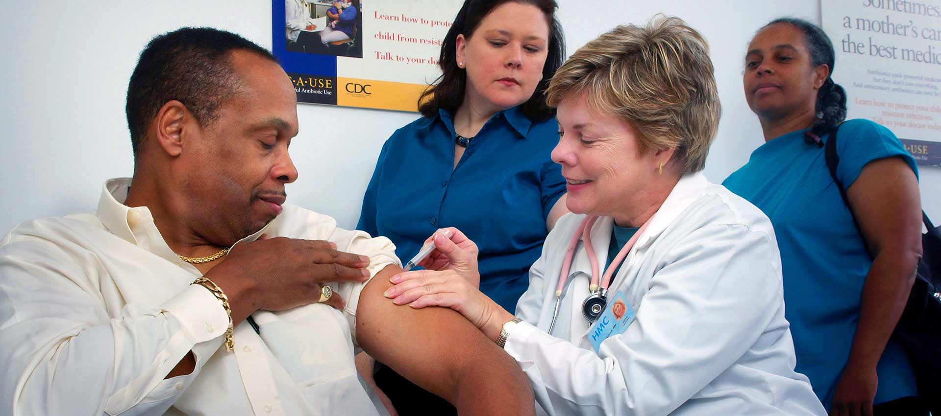 Patient Receiving COVID Vaccine