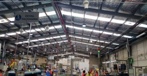 Airius Warehouse Ceiling Fans Keeping Lush Staff Comfortable