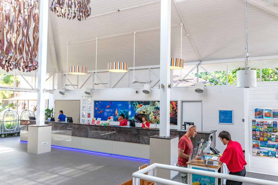 Destratification Fan System Ramada Port Douglas Narrow Aisle