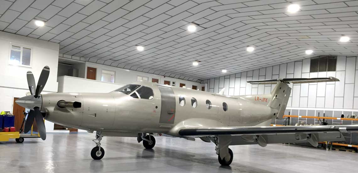 Pilatus-Aviation-Install-Airius-LED-Lighting-Systems