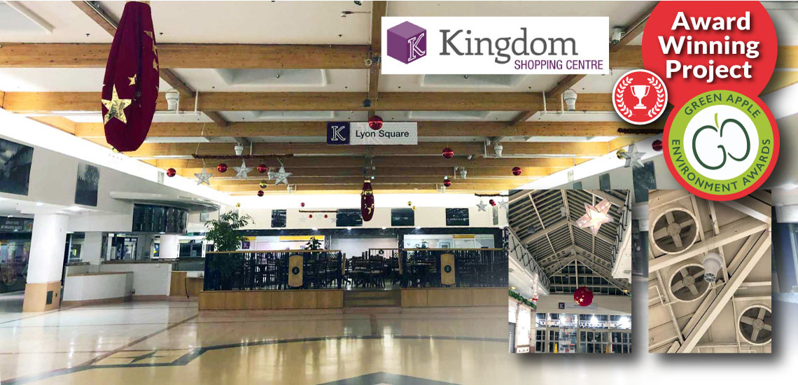 Kingdom Shopping Centre Wins Award with Airius Destratification Fans