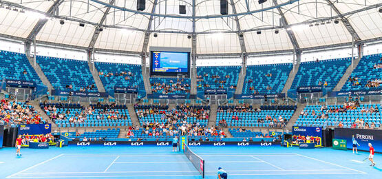 Ken Rosewall Arena Keeps Players and Spectators Cool with Airius Fans - Button